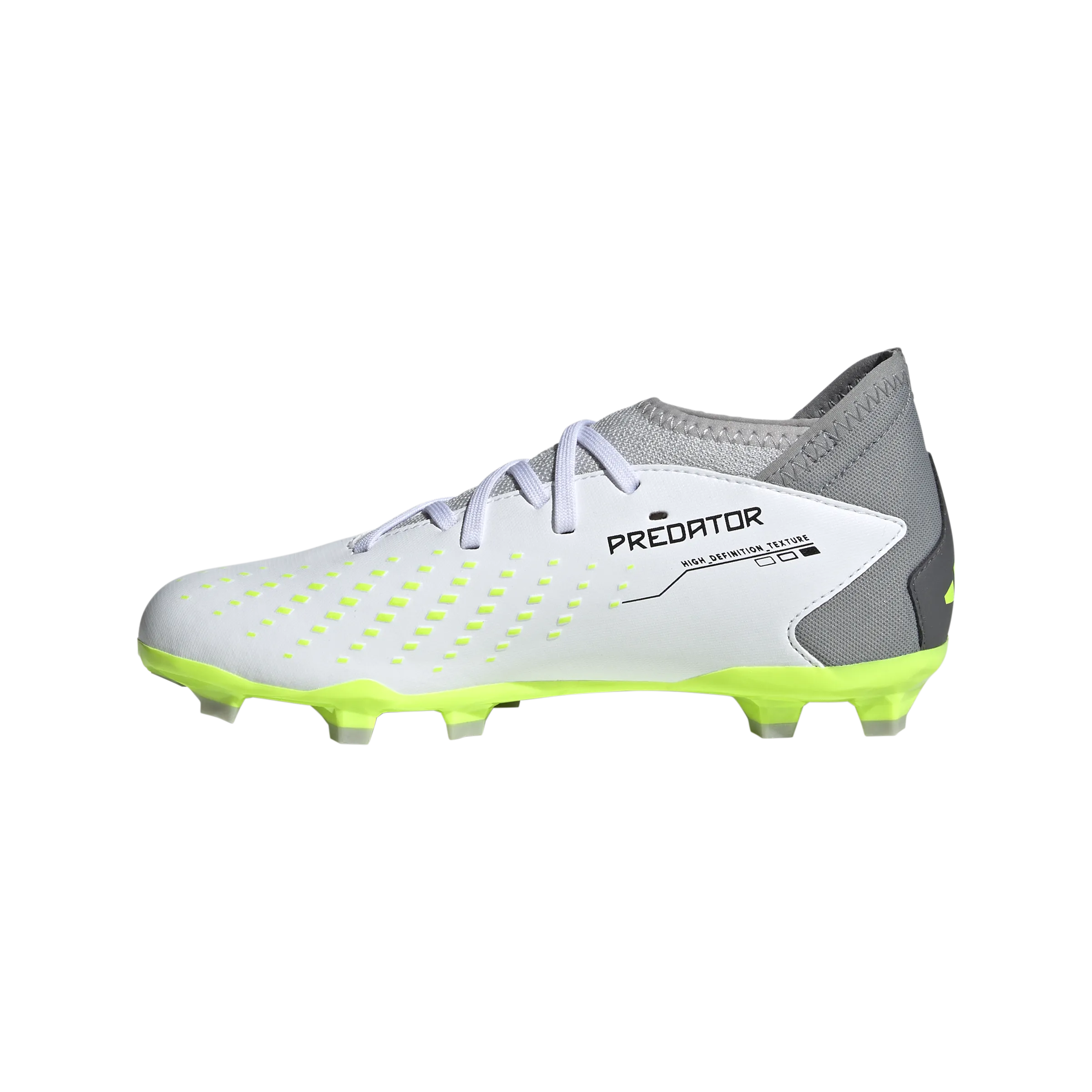 Adidas Predator Accuracy .3 FG J - Cloud White/Core Black/Lucid Lemon