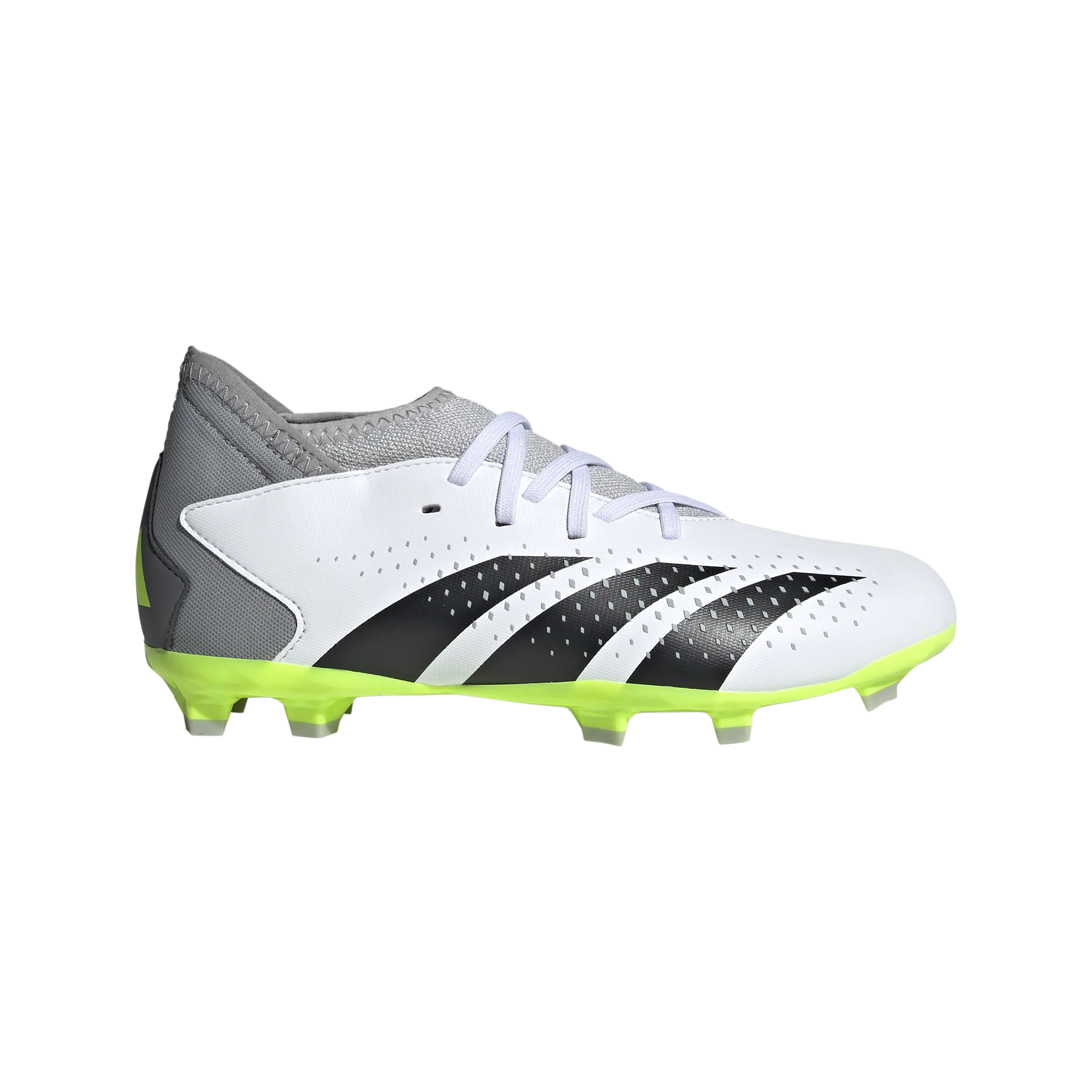 Adidas Predator Accuracy .3 FG J - Cloud White/Core Black/Lucid Lemon
