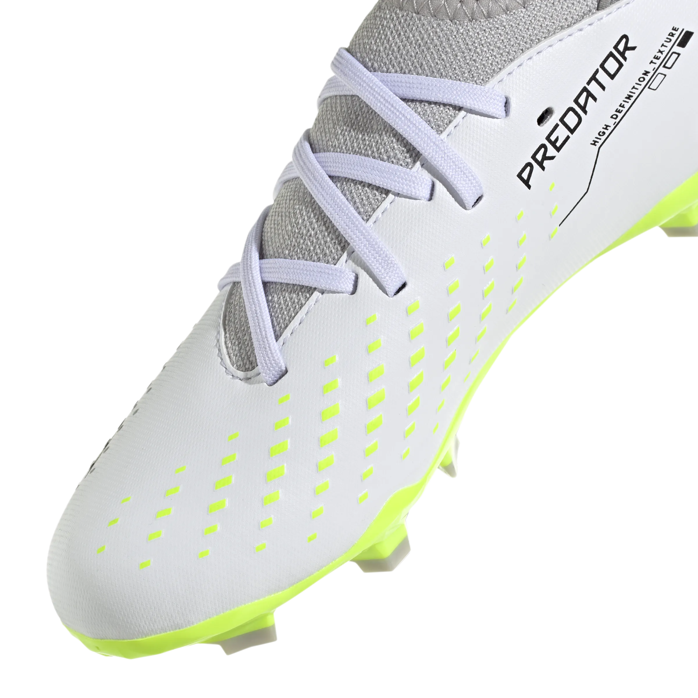 Adidas Predator Accuracy .3 FG J - Cloud White/Core Black/Lucid Lemon