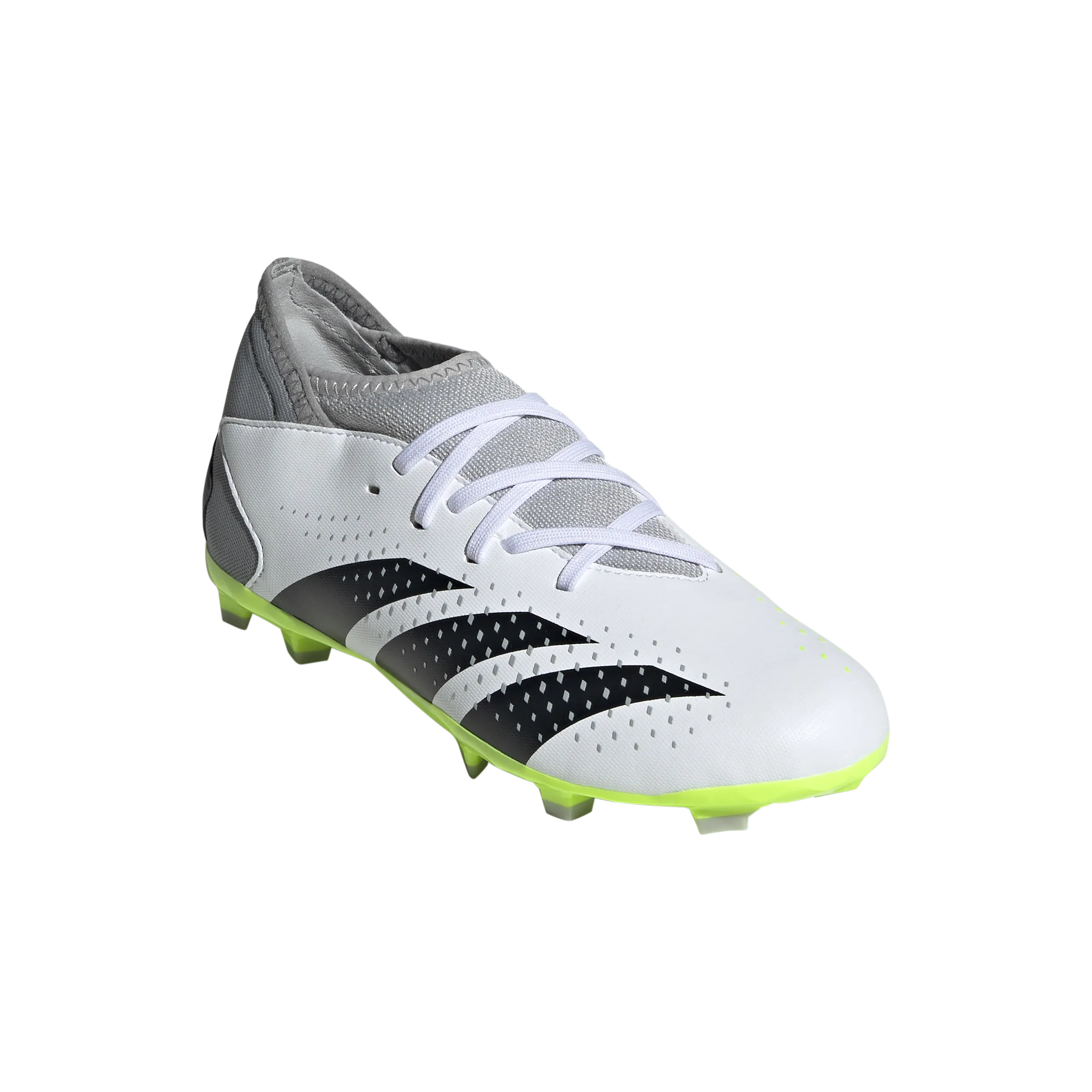 Adidas Predator Accuracy .3 FG J - Cloud White/Core Black/Lucid Lemon