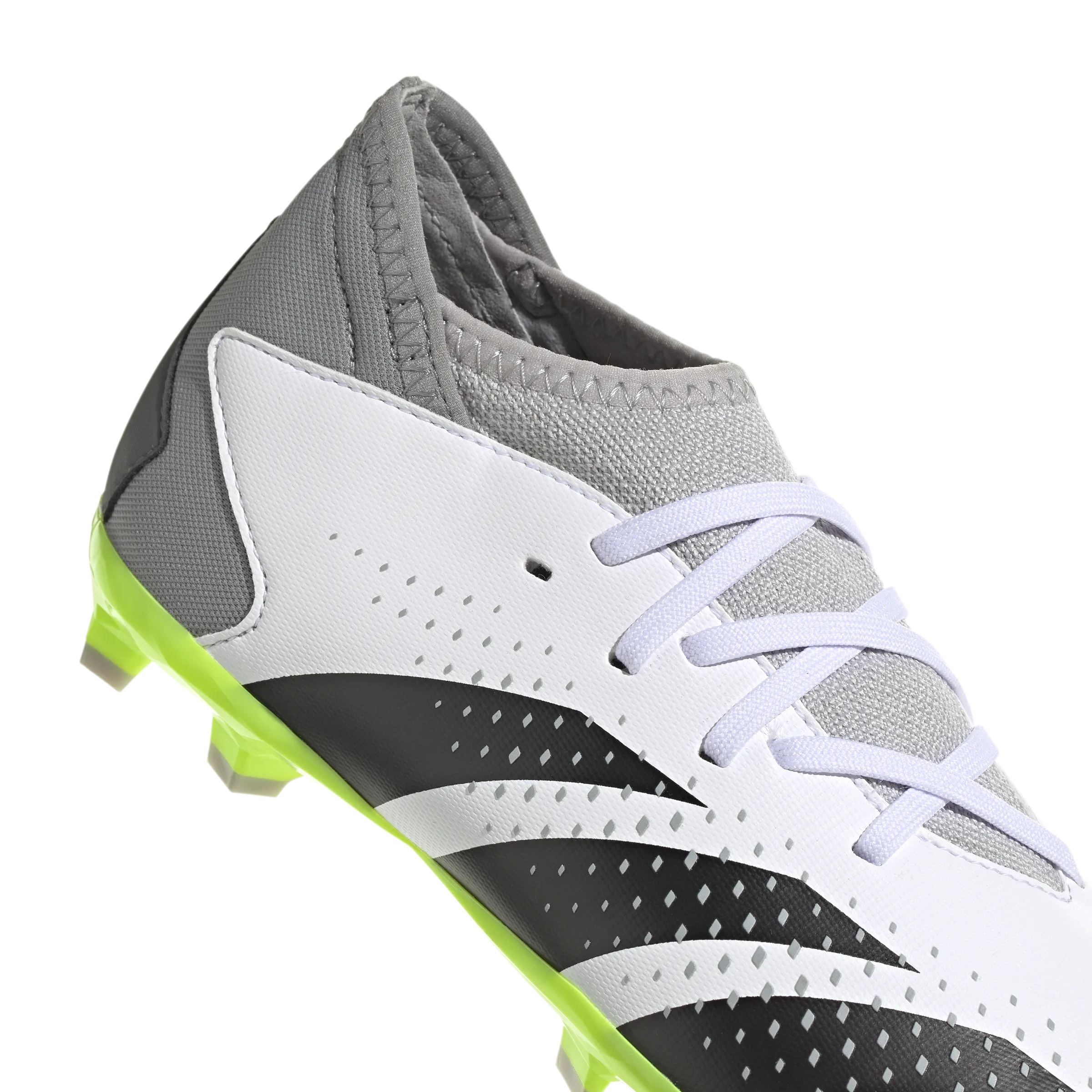 Adidas Predator Accuracy .3 FG J - Cloud White/Core Black/Lucid Lemon