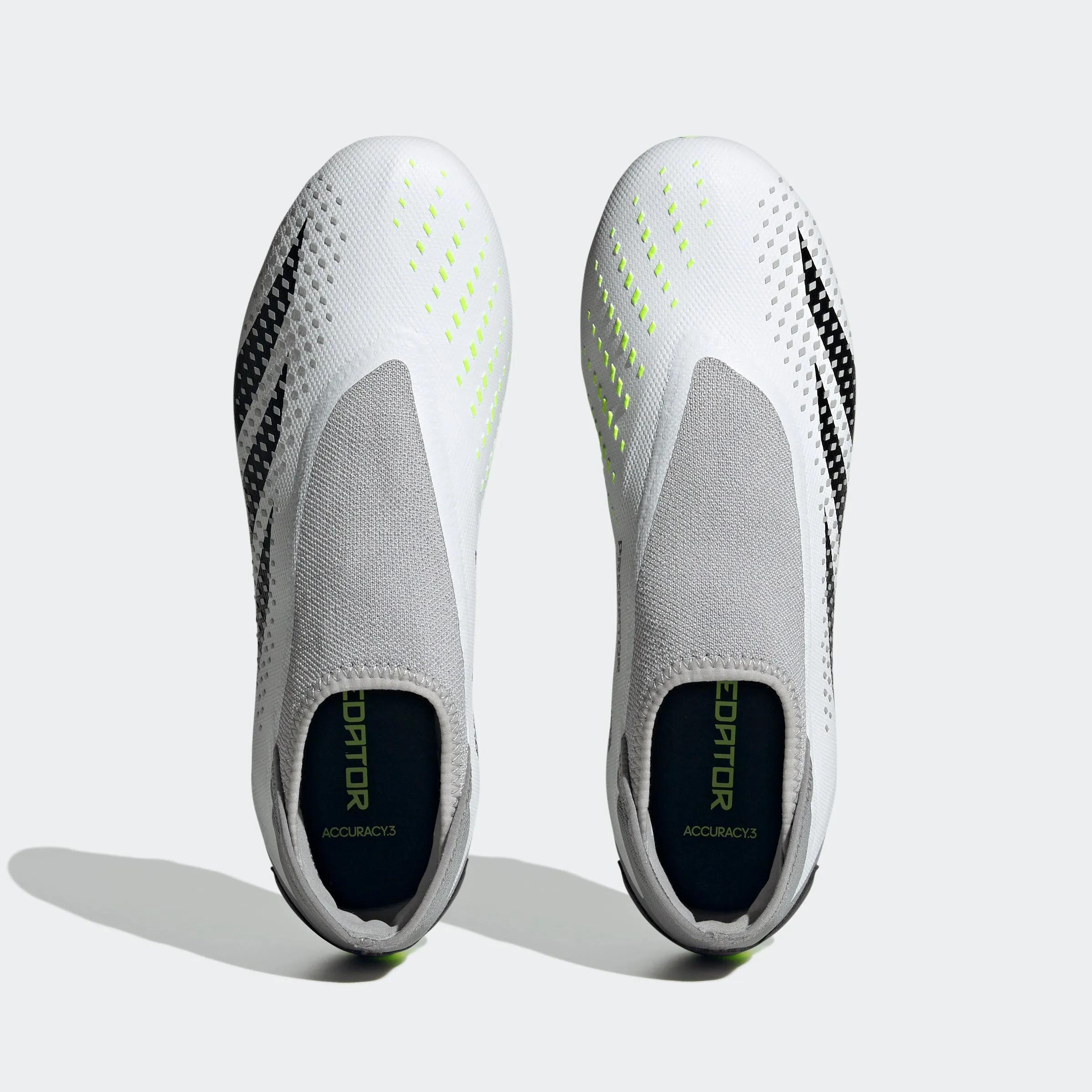 adidas Predator Accuracy.3 Laceless Firm Ground Soccer Cleats | White/Black | Men's