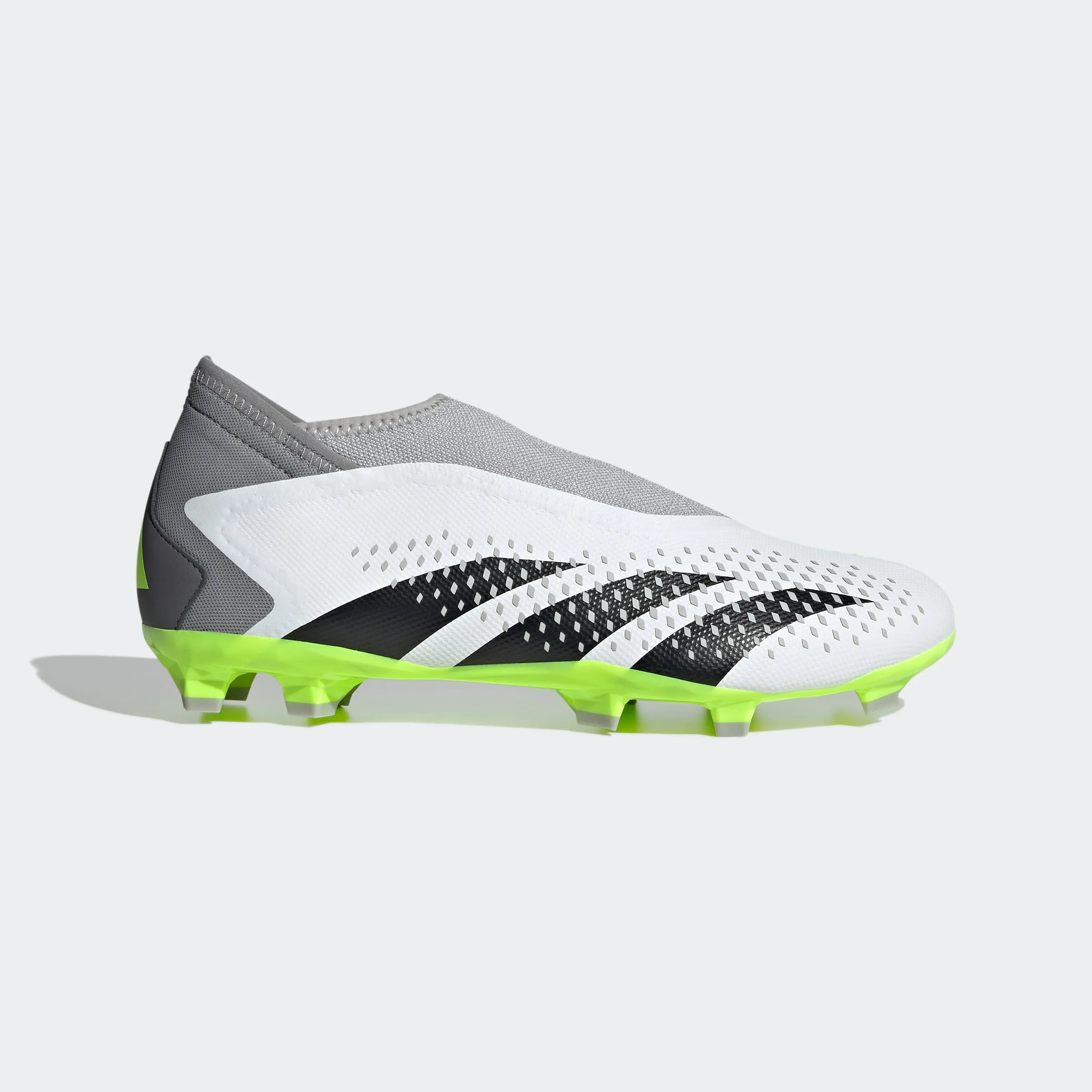 adidas Predator Accuracy.3 Laceless Firm Ground Soccer Cleats | White/Black | Men's