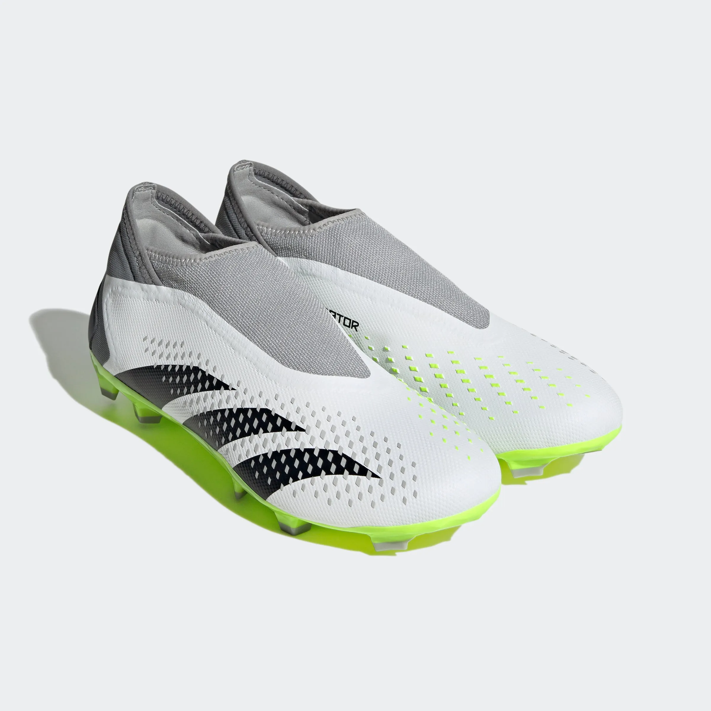 adidas Predator Accuracy.3 Laceless Firm Ground Soccer Cleats | White/Black | Men's