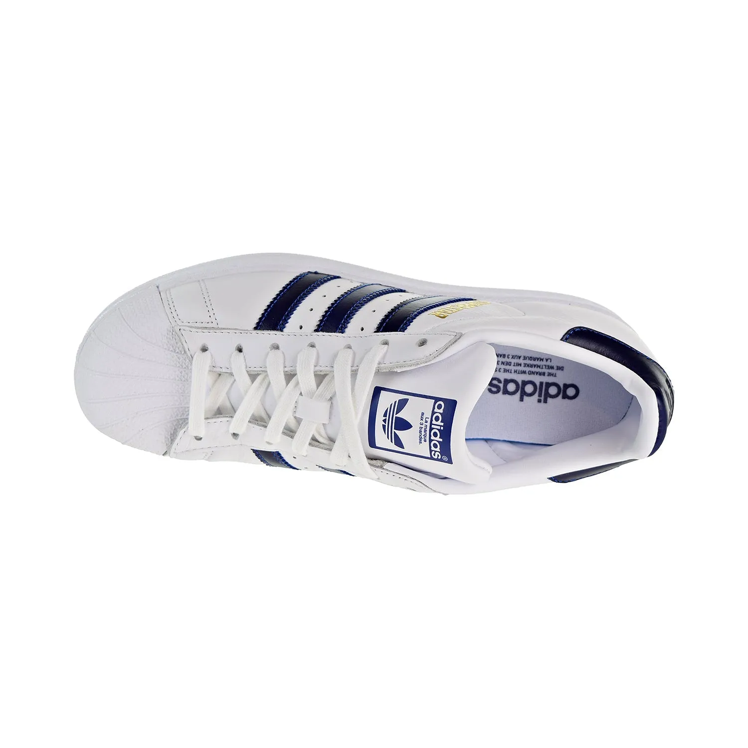 Adidas Superstar Mens Shoes Cloud White/Collegiate Royal/Gold Metallic