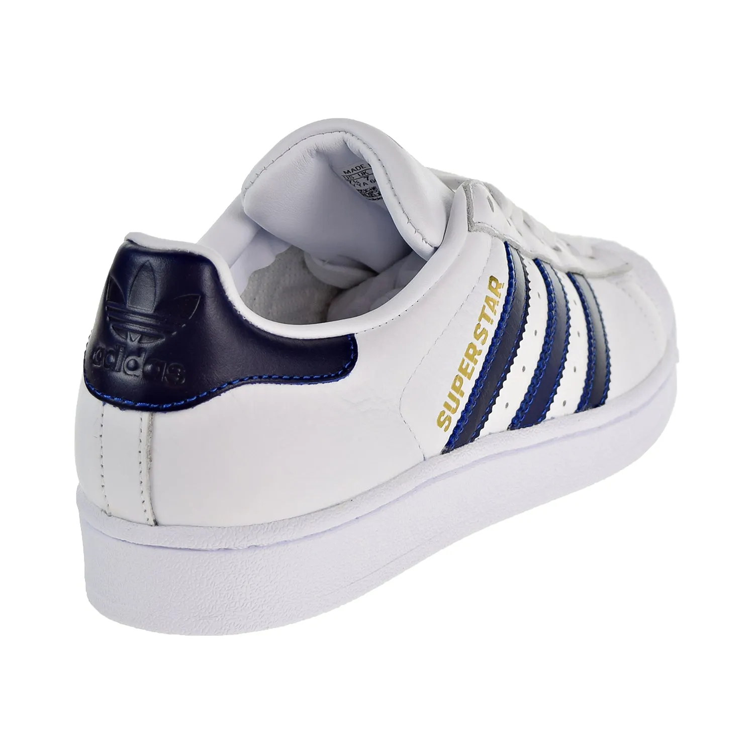 Adidas Superstar Mens Shoes Cloud White/Collegiate Royal/Gold Metallic