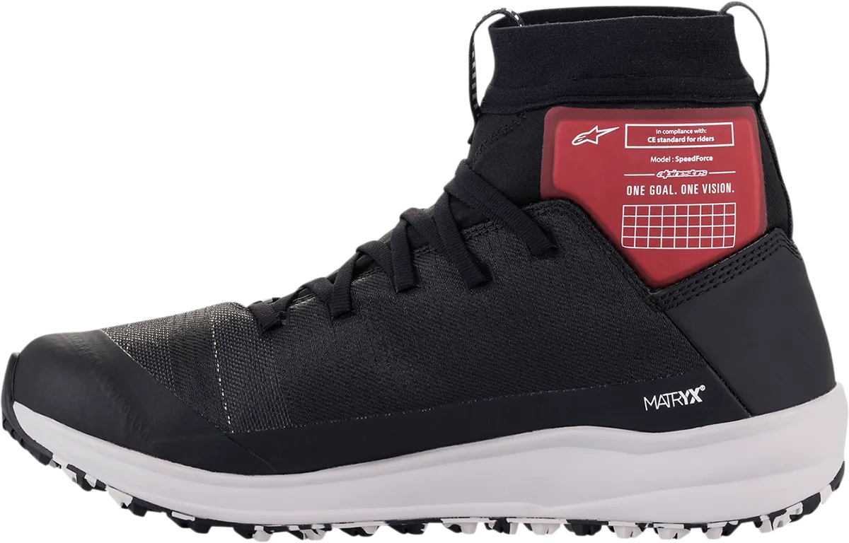 ALPINESTARS Speedforce Shoes - Black/White/Red - US 7.5 2654321-123-7.5