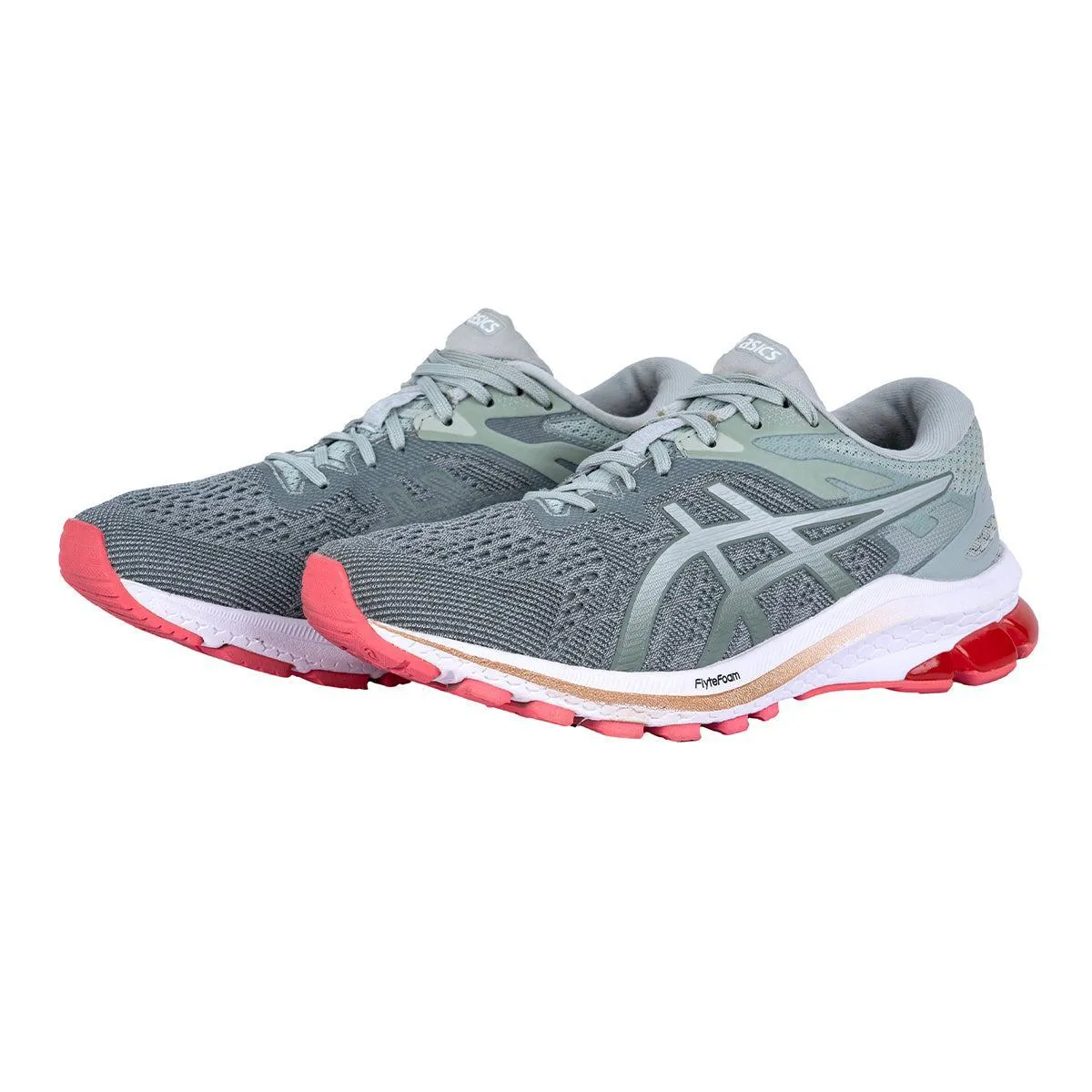Asics Gt1000 10 Running Sport Shoes Fabric Green Colour For Women