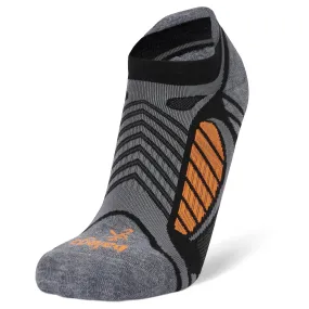 Balega Ultralight No Show Tab - Black/Grey Heather