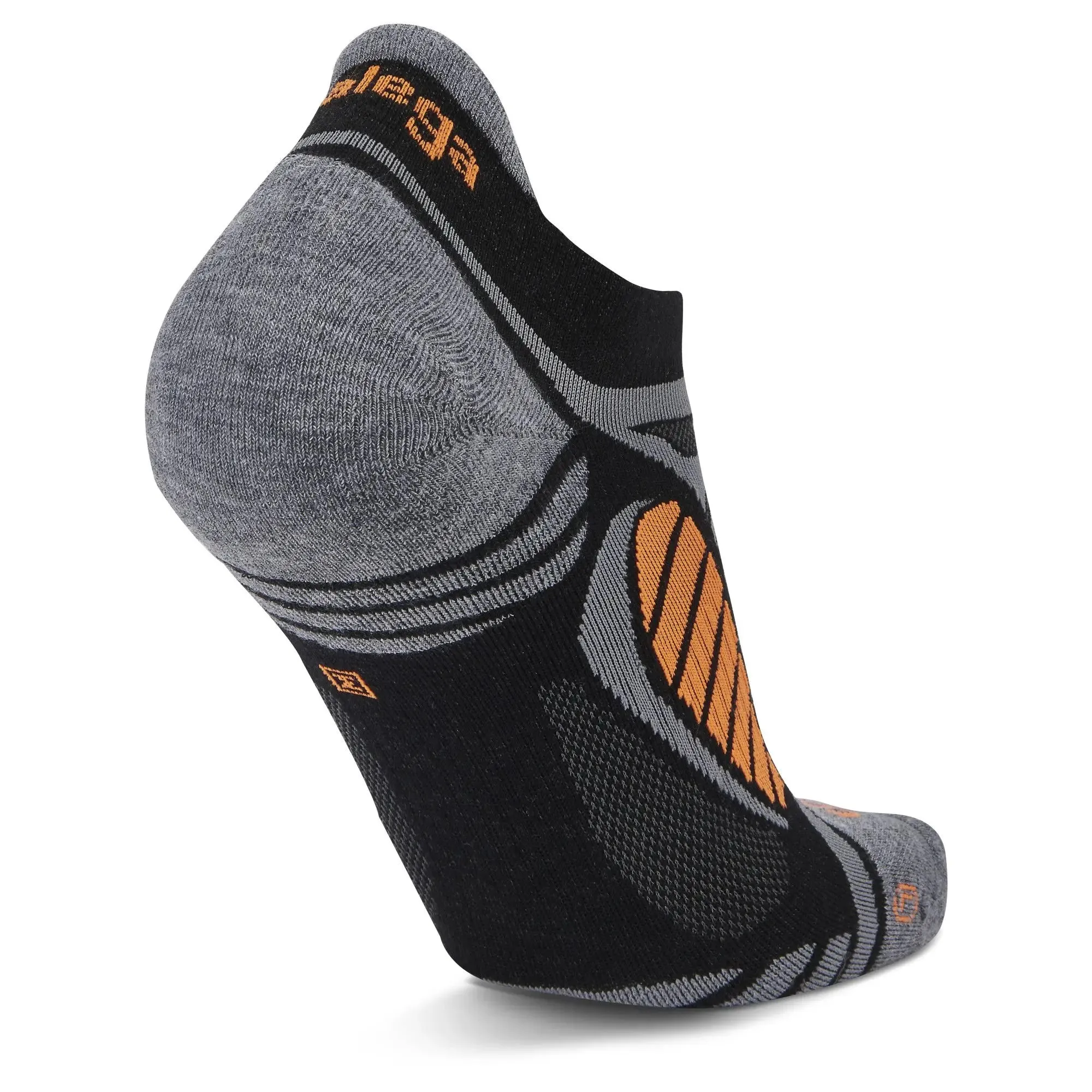 Balega Ultralight No Show Tab - Black/Grey Heather