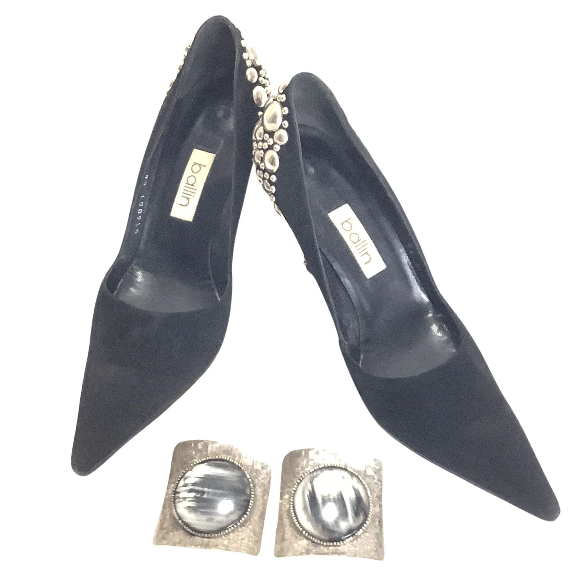 Ballin Studded Black Heels