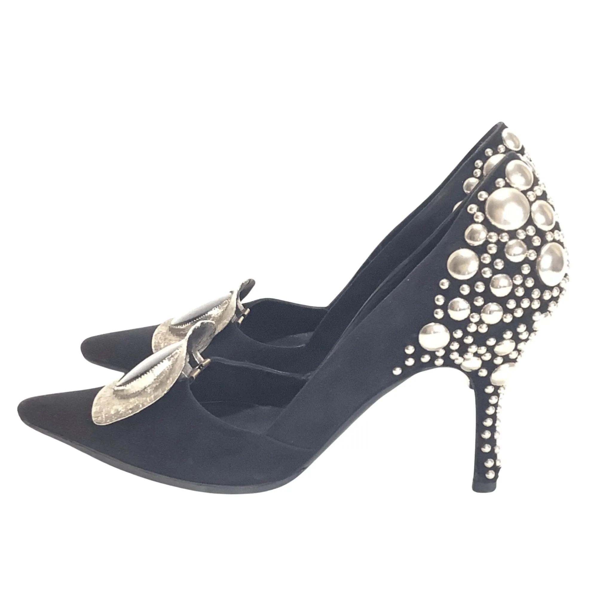 Ballin Studded Black Heels