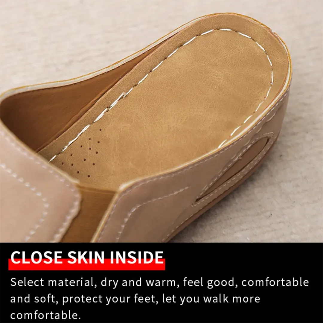 Blisscomfy Arch Support Stretchy Wide Toe Box Open Toe Sandals