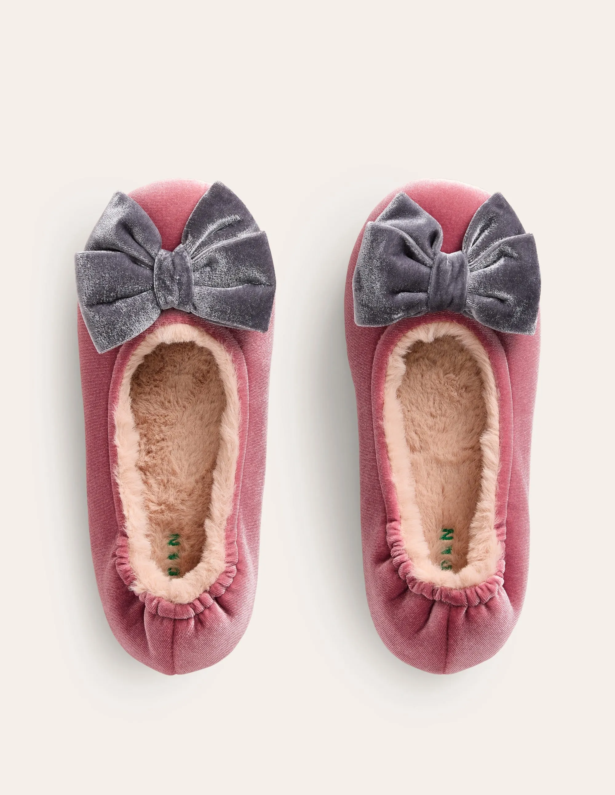 Bow Slippers-Pink