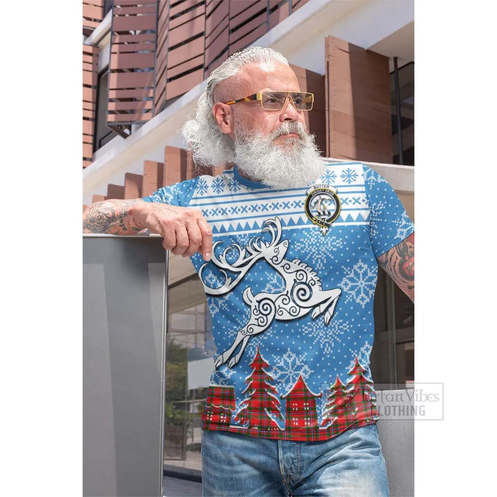 Butter Clan Christmas Cotton T-shirt Celtic Reindeer Style