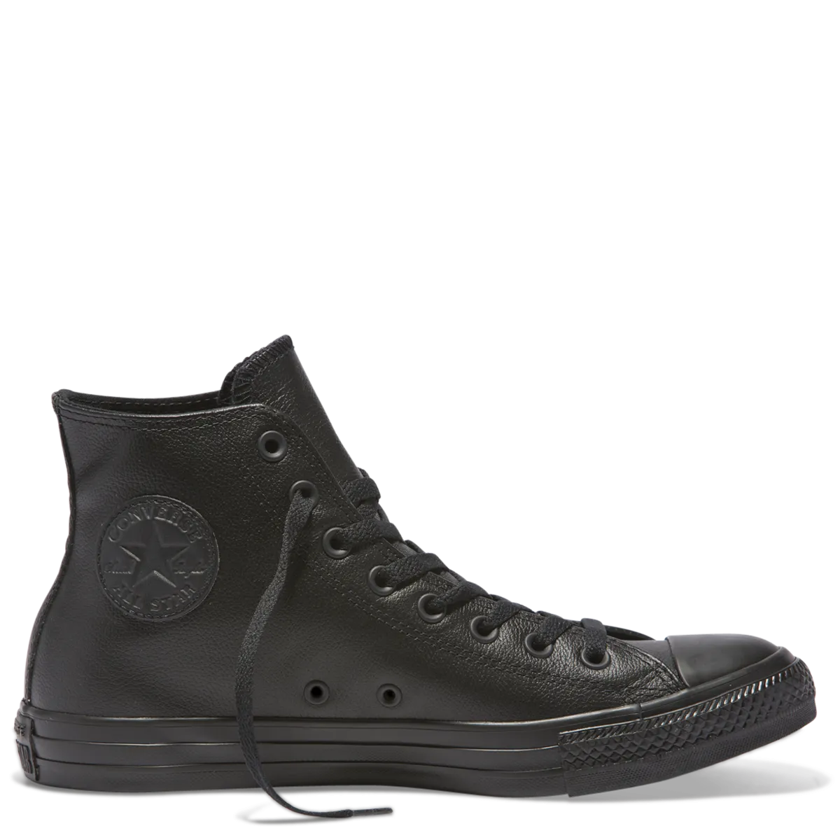 Converse Leather Hi Black Mono Sneaker 135251C