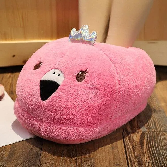 Cosy 2-in-1 Animal Plush Slipper