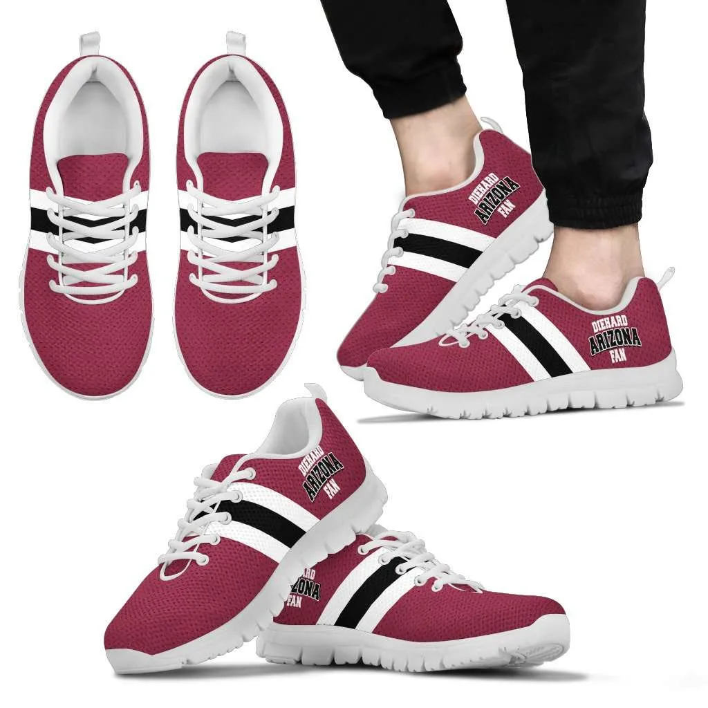 Diehard Arizona Cardinals Fan Running Shoes - White