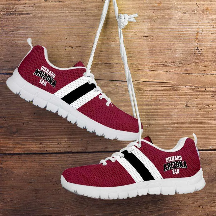 Diehard Arizona Cardinals Fan Running Shoes - White