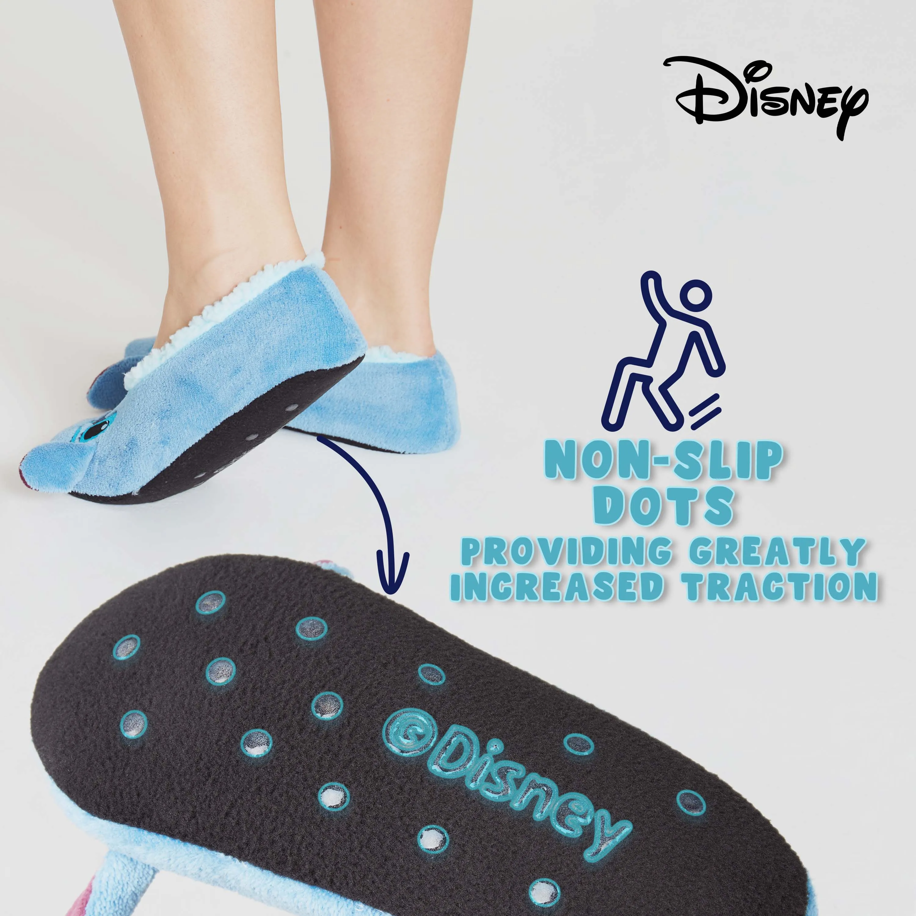 Disney Stitch Fluffy Slippers Socks for Women, Ballet Slippers Non Slip, Stitch Gifts
