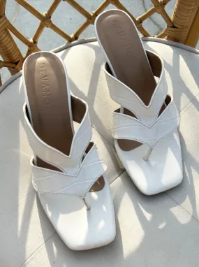 Flow Mules Chalk White