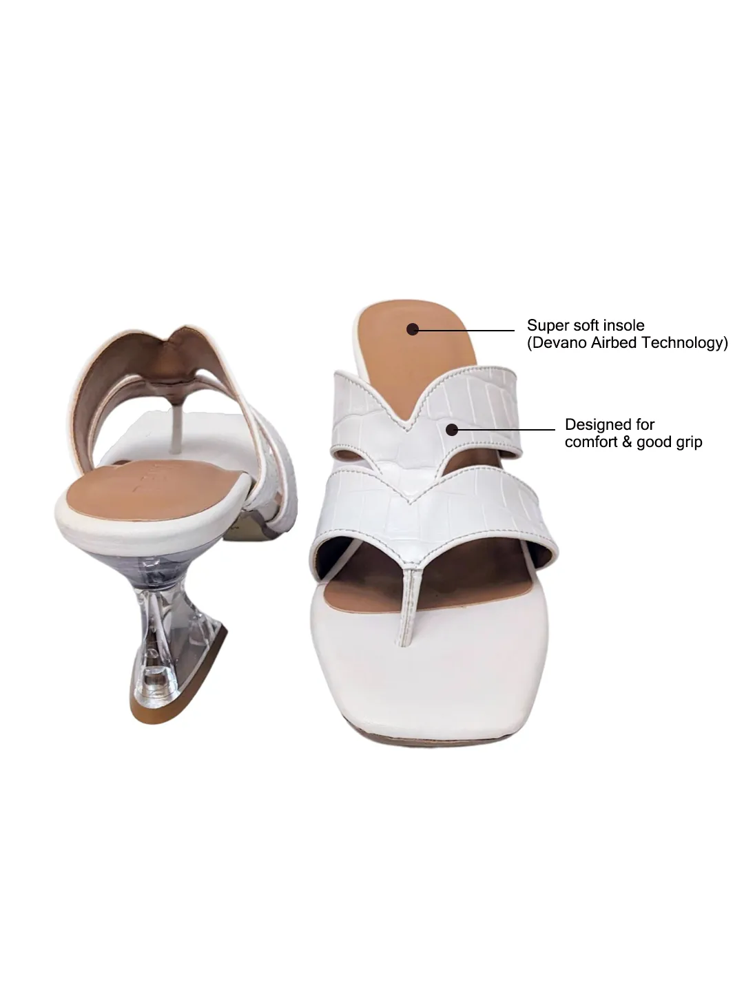 Flow Mules Chalk White