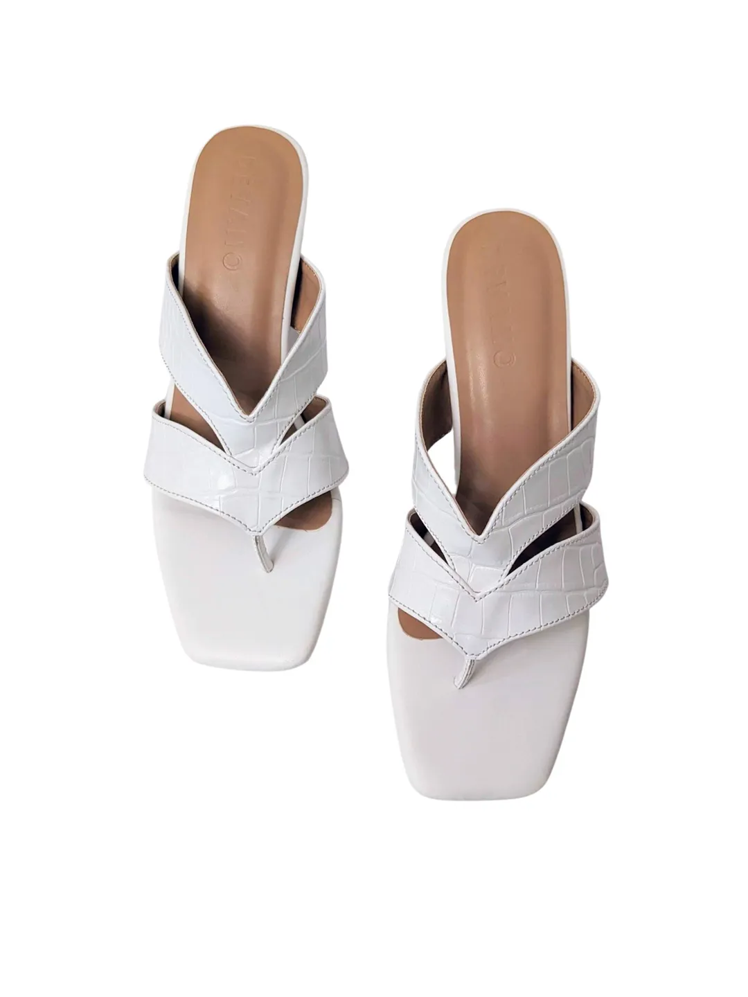 Flow Mules Chalk White