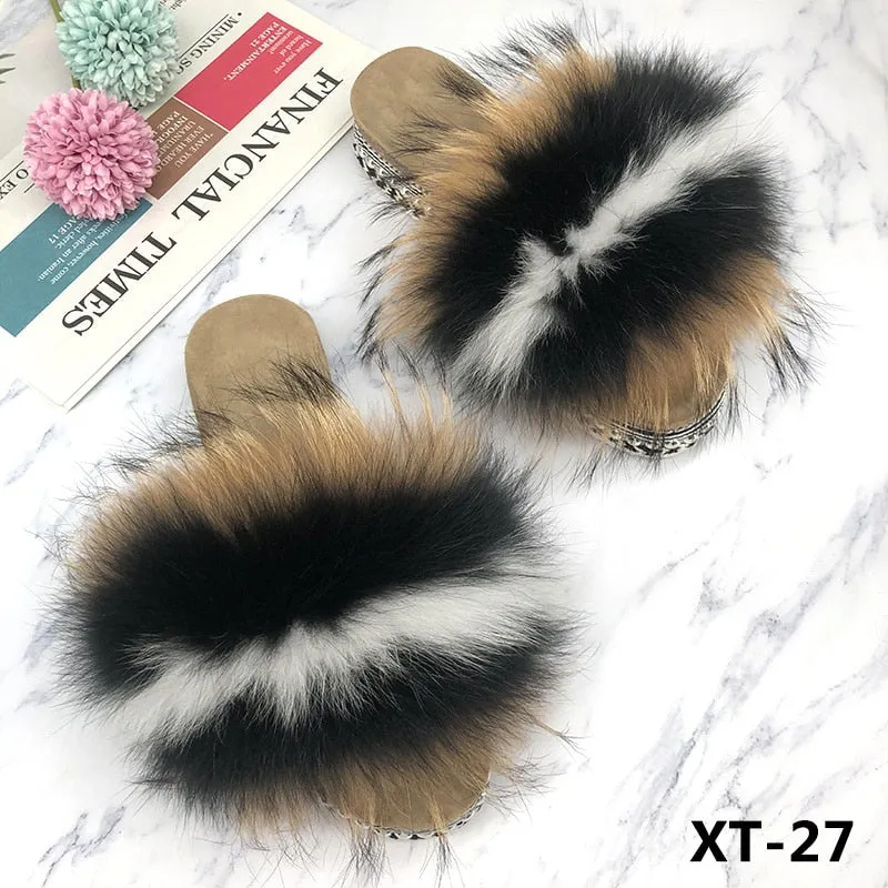 Fluffy Platform Slippers