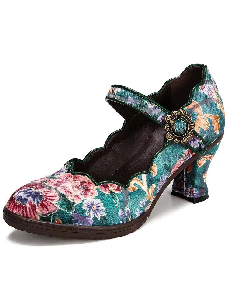 Giavanna Handmade Artistic Embroidered Shoes