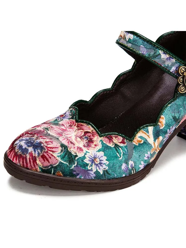 Giavanna Handmade Artistic Embroidered Shoes