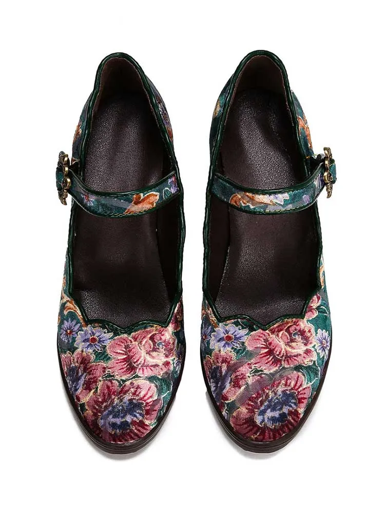 Giavanna Handmade Artistic Embroidered Shoes