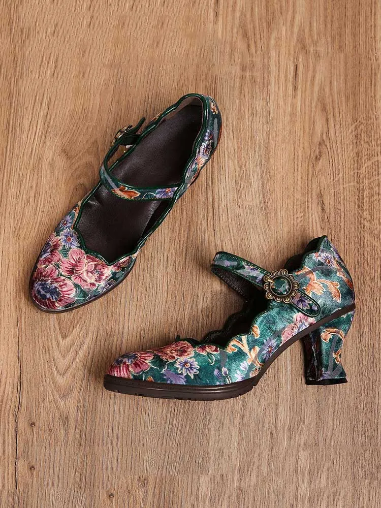 Giavanna Handmade Artistic Embroidered Shoes