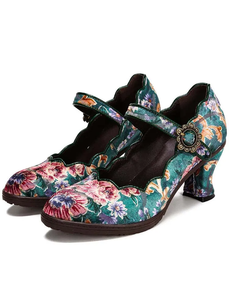 Giavanna Handmade Artistic Embroidered Shoes