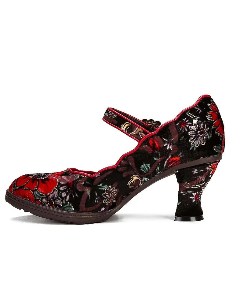 Giavanna Handmade Artistic Embroidered Shoes
