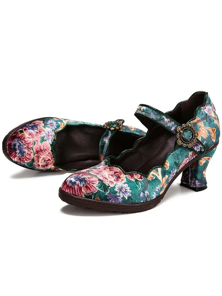 Giavanna Handmade Artistic Embroidered Shoes