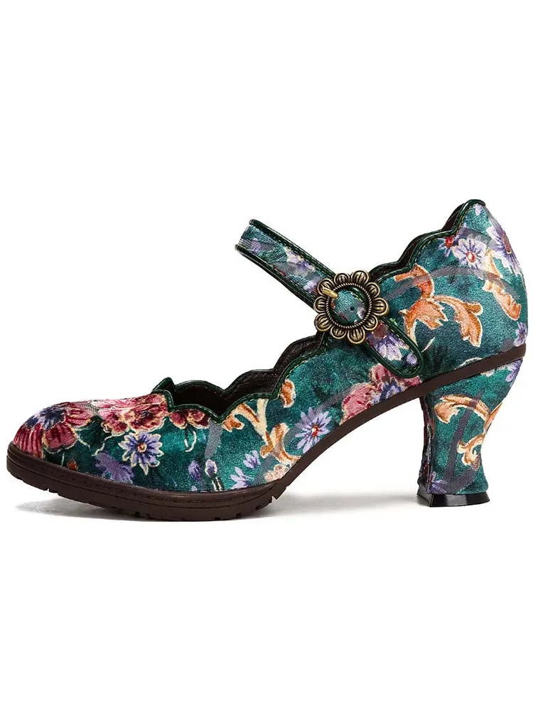 Giavanna Handmade Artistic Embroidered Shoes