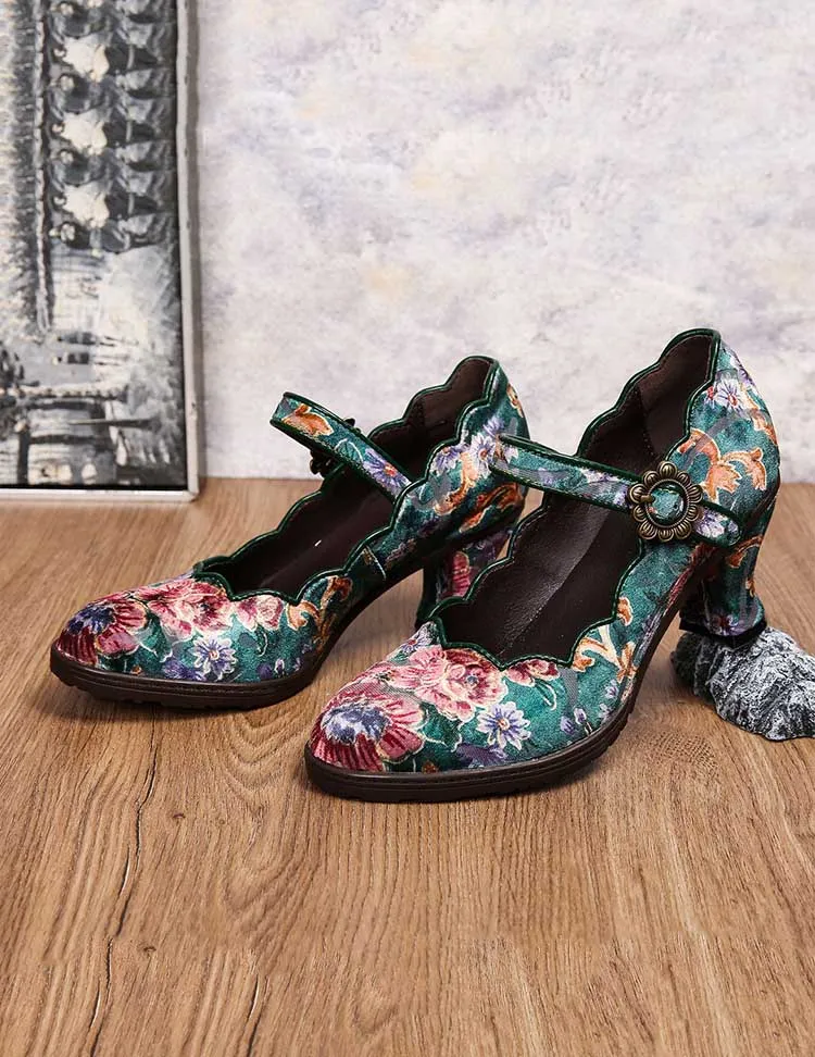 Giavanna Handmade Artistic Embroidered Shoes
