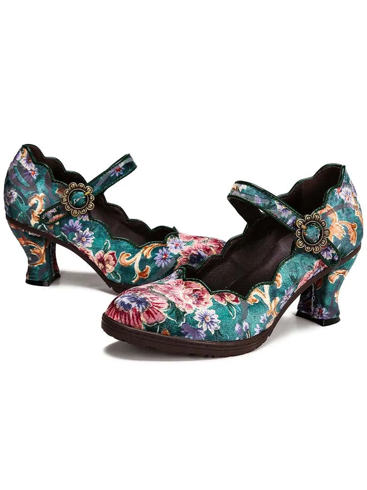 Giavanna Handmade Artistic Embroidered Shoes
