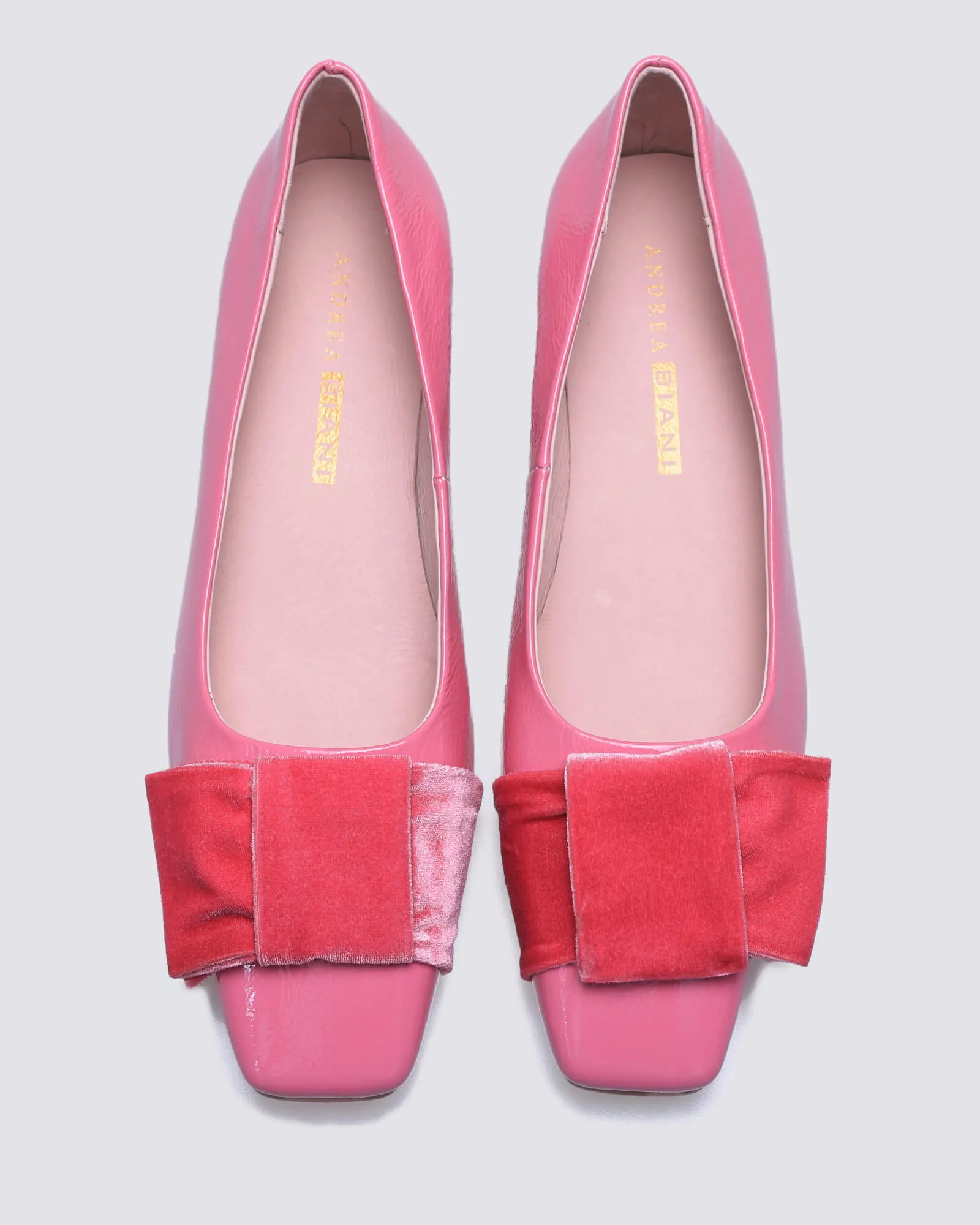 JUNE BALLET FLATS PINK PATENT LEAHER