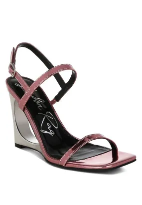 Ladra Metallic Fantasy 3.5" Wedge Heel Sandals