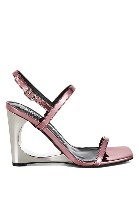 Ladra Metallic Fantasy 3.5" Wedge Heel Sandals