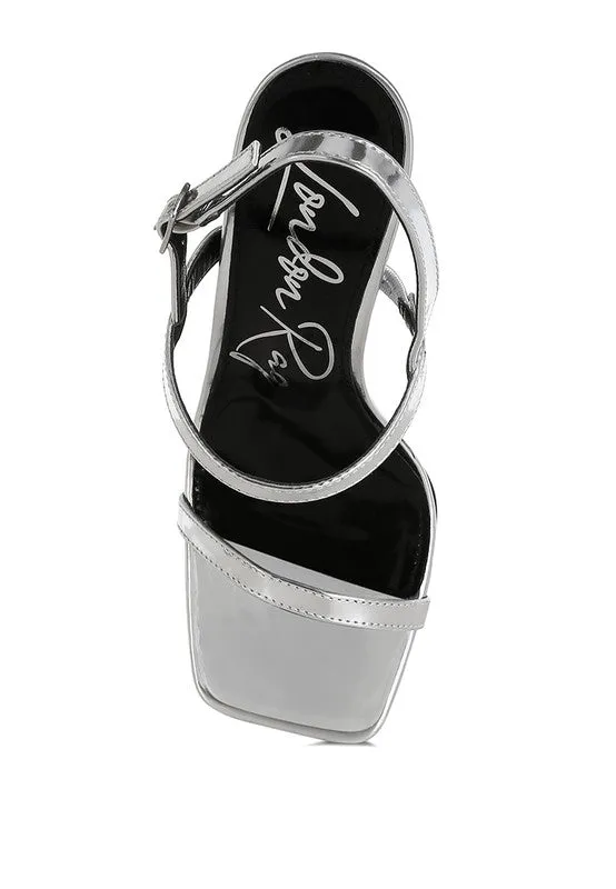 Ladra Metallic Fantasy 3.5" Wedge Heel Sandals
