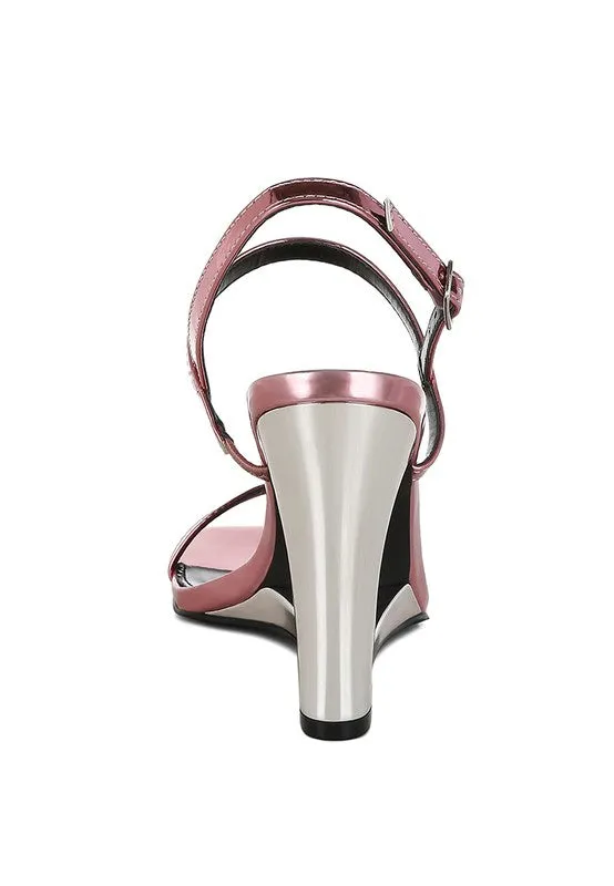 Ladra Metallic Fantasy 3.5" Wedge Heel Sandals