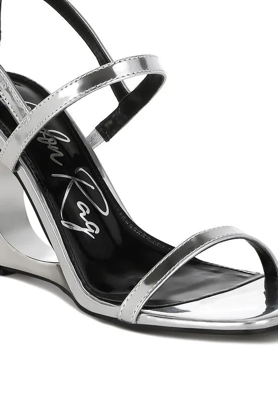 Ladra Metallic Fantasy 3.5" Wedge Heel Sandals