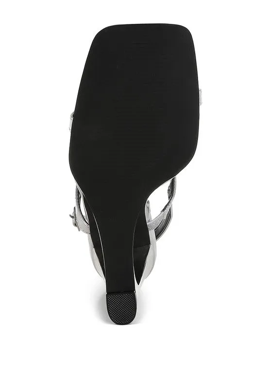 Ladra Metallic Fantasy 3.5" Wedge Heel Sandals
