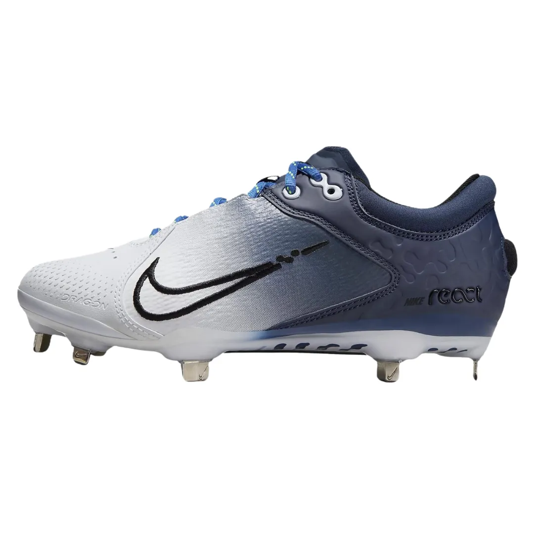 Nike - Women's Hyperdiamond 4 Elite 'Midnight Navy' - Midnight Navy / White / Black / Volt