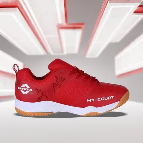 Nivia Hy-Court 2.1 Badminton Shoes - Red