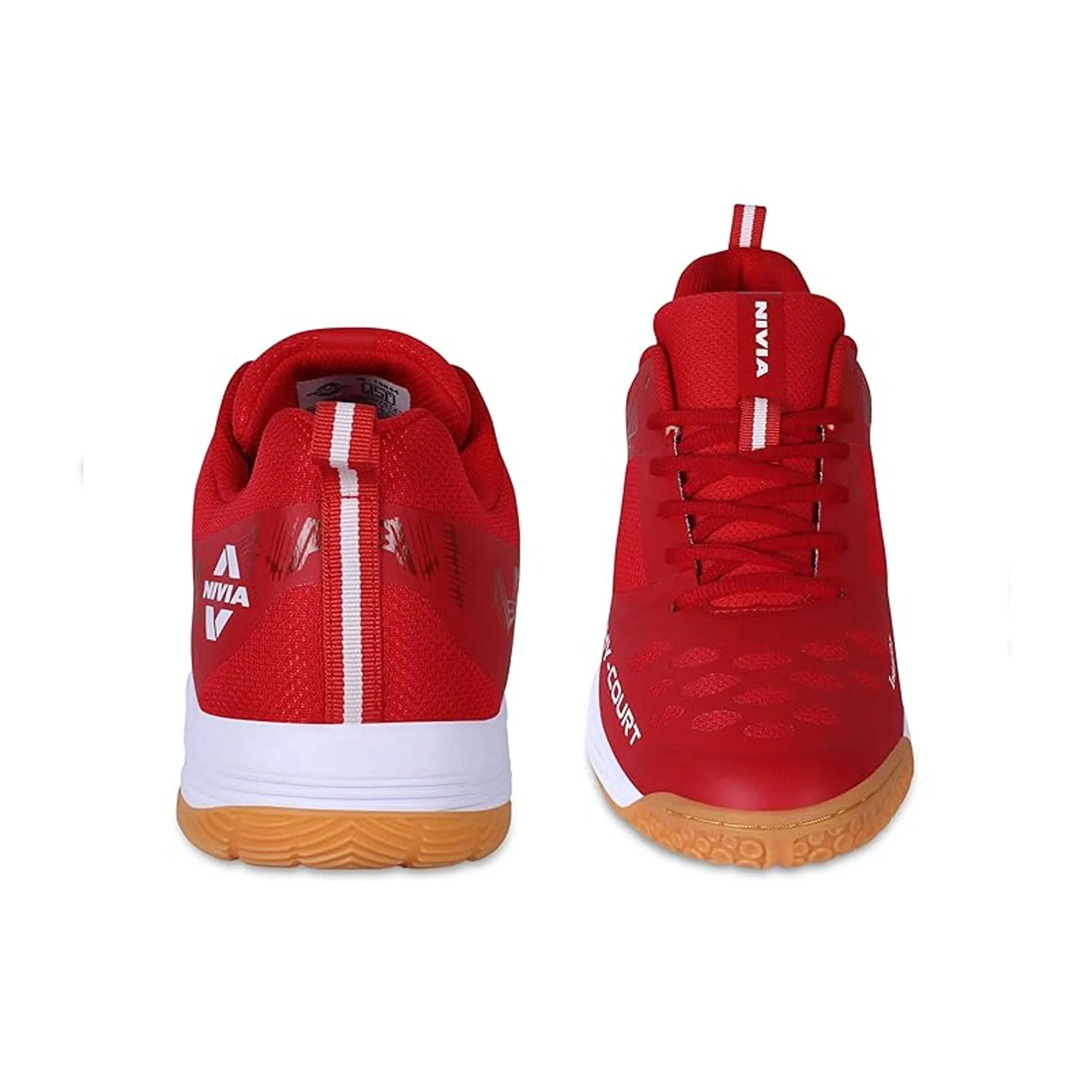 Nivia Hy-Court 2.1 Badminton Shoes - Red