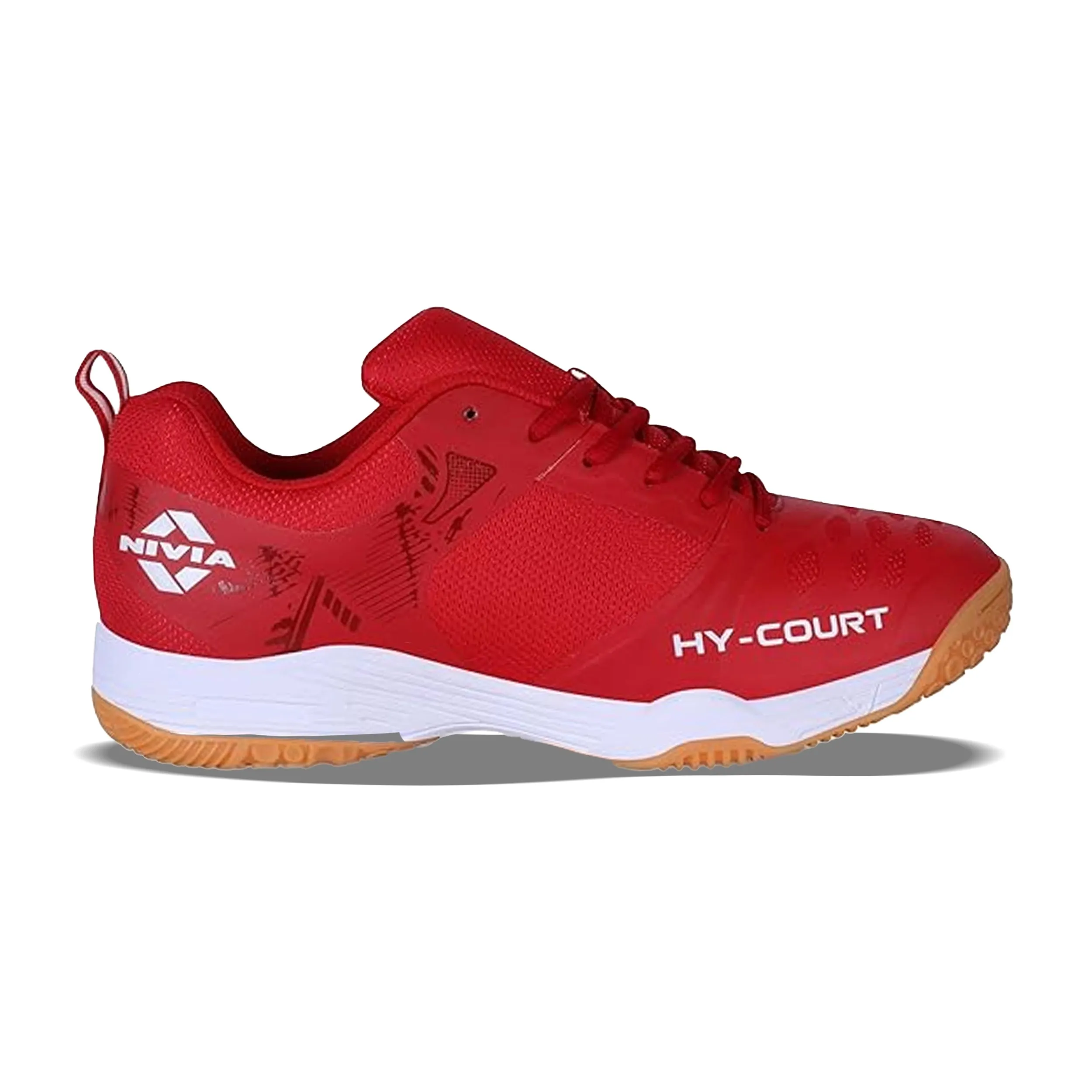 Nivia Hy-Court 2.1 Badminton Shoes - Red