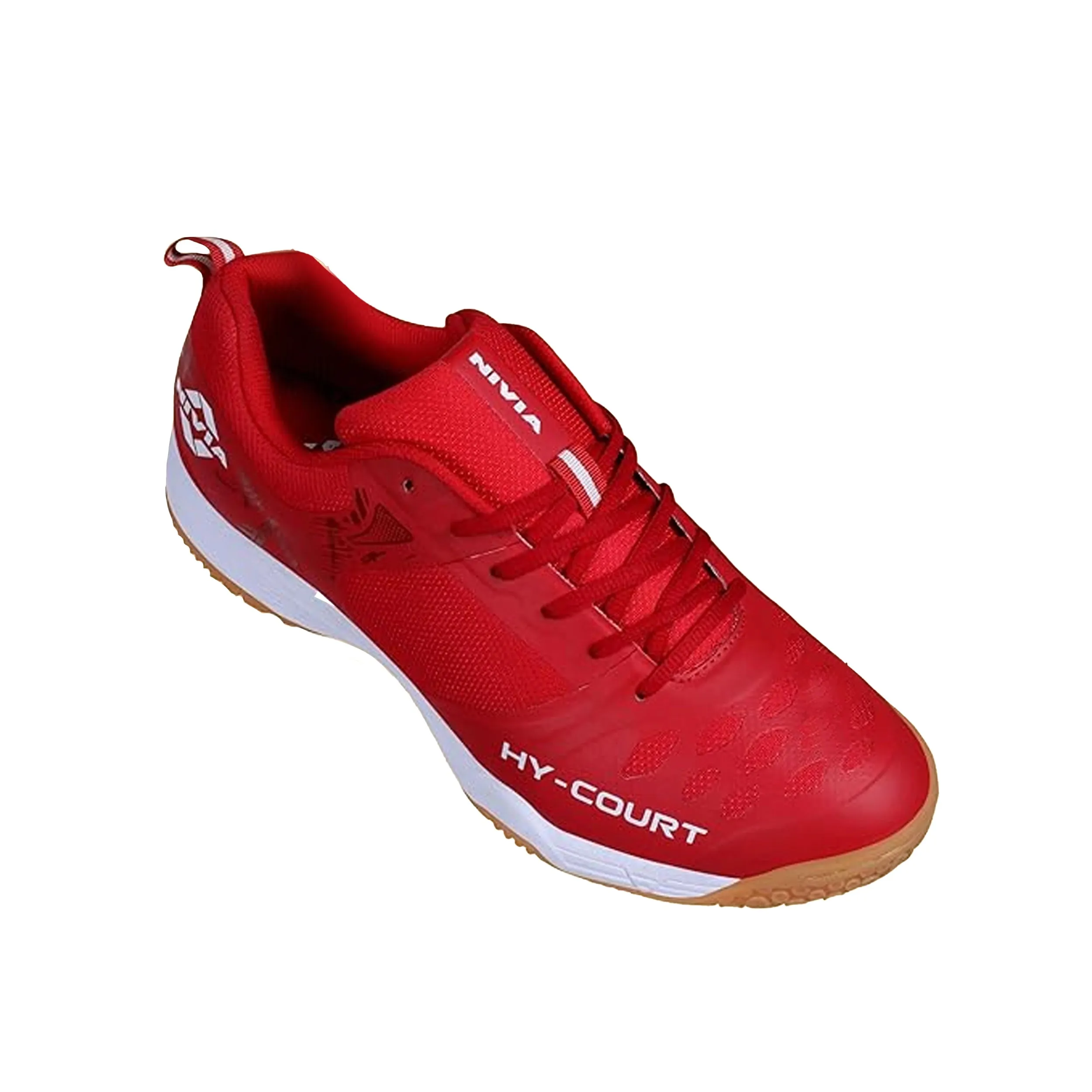 Nivia Hy-Court 2.1 Badminton Shoes - Red